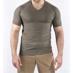 VAV Wear Taktik Outdoor Günlük Tişört Erkek Kısa Kollu Pamuklu Elastan Esnek Ter Emer TTHIN03 - Haki - 2XS