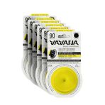 VAVANA Spin Araba Klima Kokusu - Profesyonel Otomobil Kokusu | BPA & Sıvı İçermez | 90 Gün Etkili - 6'lı Set (ENERGETIC)