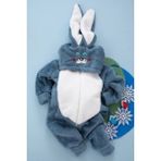 Vavbaby Welsoft Peluş Unisex Fermuarlı Kışlık Bebek Uyku Tulumu Bebek Tulumu Çocuk Tulumu Çocuk Kostümü - Lacivert - 5 Yaş