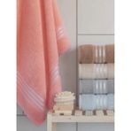 Vavey Maria Su Emici Ekstra Yumuşak Pamuklu Banyo Havlusu 1 Adet 70X140 cm - Pembe-PN33 - 70 x 140 cm