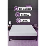 Vavey Pamuklu Fitted Su Sıvı Geçirmez Yatak Koruyucu Alez 140x200cm - Beyaz - 140 x 200 cm