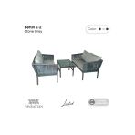 VAVRATTAN Berlin 2+2 Rattan Bahçe Balkon Takımı Taş Gri