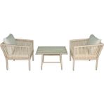 Vavrattan Berlin Bistro Rattan Bahçe Balkon Oturma Takımı Kum Rengi
