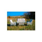 VAVRATTAN Lady Rattan Bahçe Takımı Keten 2+1+1+sehpa LDY-9421