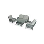 VAVRATTAN Lady Rattan Bahçe Takımı Taş Gri 2+1+1+sehpa