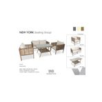 VAVRATTAN New York Rattan Bahçe Takımı 2 1 1 Sehpa-küf