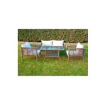 VAVRATTAN New York Rattan Bahçe Takımı Küf 2+1+1+sehpa NY-1298