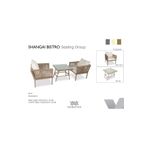 VAVRATTAN Shangai Bistro Rattan Bahçe Balkon Oturma Takımı Küf 1 1 Sehpa