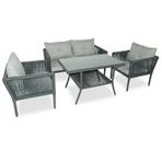 Vavrattan Shangai Deluxe Taş Gri Bahçe Balkon Oturma Takımı