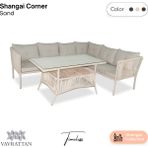 Vavrattan Shangai Kum Rengi Rattan Bahçe Balkon Köşe Takımı Dayanıklı Malzeme ile Modern Tasarım