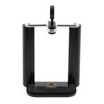 VAWcornic Magideal U Universal Tip Cep telefonu tutucu stand Clip U tutacak Tip sehpa selfie Mount Adapter iPhone, Samsung, Huawei, mandal, iş AN tripod, tek ayak, selfie çubukları için – siyah