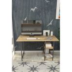 VayLife 2 Raflı Çalışma Masası 60x120 - Bilgisayar Ofis Ders Masası Ceviz