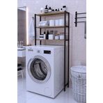VayLife Çamaşır Makinesi Üstü Düzenleyici Raf Banyo Düzenleme Rafı Ceviz