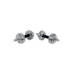 vayne Çantalı Döküm Plaka Dambıl Seti 15 Kg Krom Dumbbell Set Krom