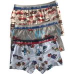 Vaytrend Desenli Erkek Çocuk Slip Boxer 3 Adet 5-6 Yaş