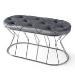 Vazo Bench 90 cm Krom Gri