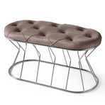 Vazo Bench 90 cm Krom Kahve