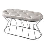 Vazo Bench 90 cm Krom Krem