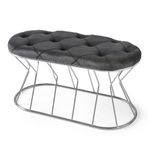 Vazo Bench 90 cm Krom Siyah