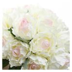 Vazolu Yapay Çiçekler Wedding Bouquet Faux Flowers Bridesmaid Bouquets Handmade Silk Flowers 7 Pink Peonies Office Home Decor Wedding Supplies Yapay Çiçekler(Beige)
