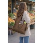 VB Collection Loopsi Capsule Katlanabilir Alışveriş ve Market Çantası - Kahve