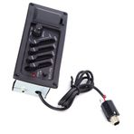 VBESTLIFE 4 bantlı gitar alıcısı EQ-7545R, Gitar preamp ekolayzır desteği BASS, MIDD, TREB, PRES ve Klasik, akustik ve folk gitarlar için uygundur.