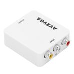 Vbestlife AV - VGA Konvertör, Taşınabilir Hafif 1920x1080 HD AV2VGA Video Dönüştürücü, Tak ve Çalıştır 1080P Video AV ~VGA Dönüştürücü