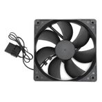 VBESTLIFE Bilgisayar Kasası Fanı, Bilgisayar Kasaları Için 120mm Soğutma Kasası Fanı Soğutma, Çift Bilyalı Rulmanlı PC Egzoz Soğutma Fanı, 3000RPM 2Pin Kasa Soğutucu Fan