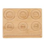 VBESTLIFE Takı Yapımı Için Boncuk Tahtası, 15 Ila 20 Cm Kazınmış Ölçekli Masif Ahşap El Sanatları Tepsisi, Bilezik Ve Kolye Malzemeleri Için Çok Amaçlı Boncuk Tepsisi