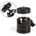 Vbestlife Top Başlık, 360 Derece 1/4 İnç Alüminyum Alaşımlı Küre Ayaklar Çoğu DSLR, Monopod, Lamba, Taşıması ve Paketi Kolay