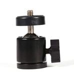 Vbestlife Top Kafa, 360 Derece Dönen Panoramik Mini Top Kafası 1/4 İnç Kamera Tripodu ve 3/8 İnç Flaş Tutucu için