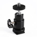 Vbestlife Tripod Top Kafası, 360 Derece 1/4 İnç Dişli Alüminyum Mini Kamera Küre Kafası, Tüm Kameralar için Kilitli, Dayanıklı Korozyona Dayanıklı
