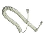 Vcom CT044C Beyaz Kordon Spiral Telefon Ahizesi