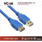 Vcom CU302-1.5 mt Mavi Usb 3.0 Uzatma Kablosu