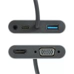 Vcom Cu4511 Type-C To Hdmi+Vga+Usb 3+3.5Mm Aux+ Type-C Çevirici