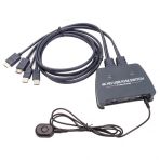 Vcom DD221-4K 2 Port HDMI 1.4 V 4K 30 Hz Plastik Kasa Kvm Switch