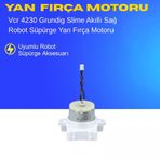 Vcr 4230 Grundig Slime Akıllı Robot Süpürge Sağ Yan Fırça Motoru Aksesuarları – Yedek Parça