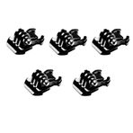 Vcufflinks GoPro Hero 4 5 6 7 8 9 10 11 Siyah Gümüş Oturum, AKASO/Campark/YI ve Diğer Kameralar için 5 Adet Toka Klipsi Temel Montaj