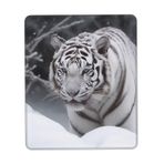 VducK Mouse Pad Kadın Erkek Bilgisayar Mouse Mat Kaymaz Kauçuk Tabanlı Beyaz kaplan Karda Baskı MousePads Kablosuz Oyun Ofis Dizüstü Bilgisayar için