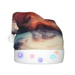 VducK Yetişkinler için Noel Şapkası Gölde Ayakta Duran Peluş Noel Ağacı Şapkası Noel Baba Şapkası Yılbaşı Şenlikli Parti Malzemeleri