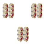 Ve-Ge Bant Şeffaf Koli Bandı / 45 Mm X 100 Metre / 6'Lı 3 Paket - 18 Rulo