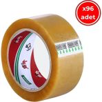 Ve-Ge Bufalo Koli Bandı, 96 Adet, 45 mm x 40M, Şeffaf, Su Bazlı Tutkal - 45mm x 40 m