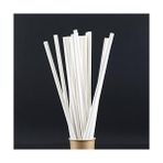 ve Janset Kağıt Pipet 100 Adet Beyaz Kağıt Pipet, Çap 6 mm 20 Cm, Pla/pe Içermez, Biyolojik Olarak Çözünebilir Tek Kullanımlık Pipet, Sağlam Kağıttan - 1 Adet - 0 - 200 ml