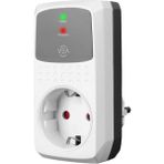 VEA VE-25532 16A 4000W TEKLİ AKIM KORUMALI PRİZ AŞIRI YÜKSEK GERİLİM - Siyah - Beyaz