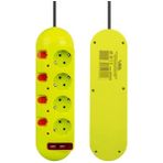 Vea VE-E40USB 4'lü 2 Usb'li 1.5 Metre Ayrı Anahtarlı Grup Priz - Antrasit