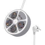Vea Ve-G604yu 4Lu 2 Usblı Anahtarlı 1.5 Metre Grup Prız