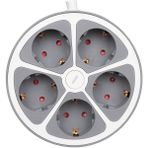Vea VE-G605Y 5'li Anahtarlı 1.5 Metre Grup Priz - Renkli