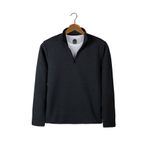 VEAVEN Erkek Füme Yarım Fermuarlı Basic Düz Sweatshirt