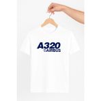 Vecihi Geliyor A320 Airbus Baskılı Tshirt Pilot - Havacı - Uçak Tutkunu Hediye - Beyaz - 2XL