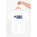 Vecihi Geliyor A350 Airbus Baskılı Tshirt Pilot - Havacı - Uçak Tutkunu Hediye - Beyaz - 2XL